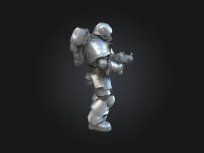 Doom Slayer  Highly Detailed 3D Printable Battle Figurine 3D print model