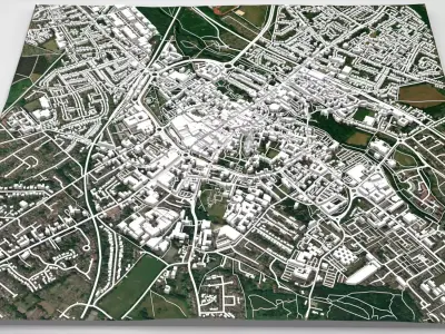 Cityscape Canterbury United Kingdom 3D model