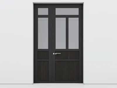 Aluminium door 184 3D model