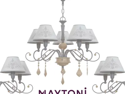 Chandelier Milea ARM132-PL-05-GR Maytoni Classic Free 3D model