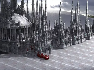 Han dynasty Cyber Eclipse Tower sci fi collection 3D model