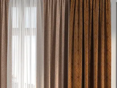 Curtain Set 245 3D model