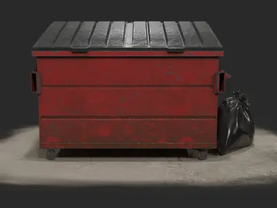 Trash Corner 3D model
