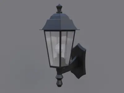 Sconce wall lamp Low-poly 3D model