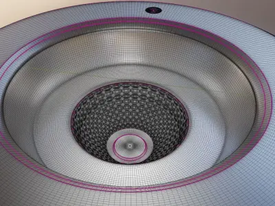 Street Light 13 Floor Lamp High-Poly-Version 3D model