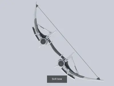 Scifi bow collection 3D Model Pack