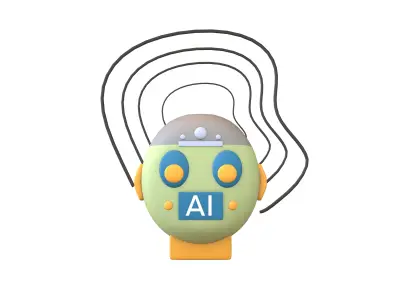 AI Hallucination Icon V1 003 Low-poly 3D model