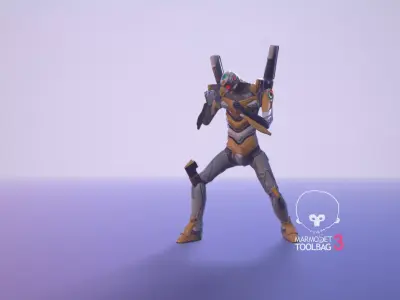 Evangelion unit-00 Low-poly 3D  fanart Low-poly 3D model