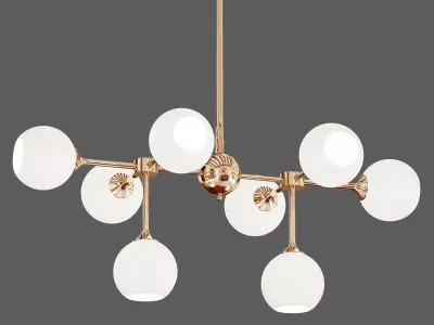 Niklas 8 Pendant Light 3D model