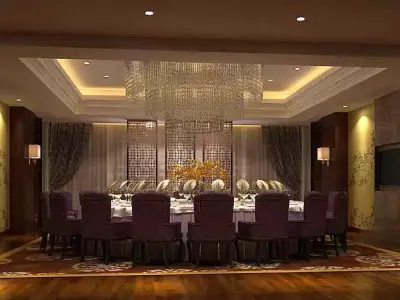 Business Restaurant - Coffee - Banquet  169 3D model