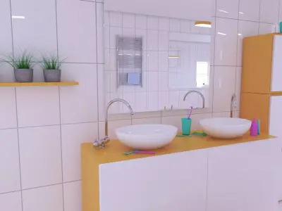 bathroom interior 2 3D model