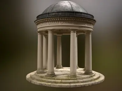 Temple of fame 3D model