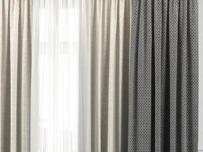 Curtain Set 299 3D model