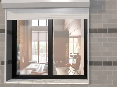 Automatic Shutters  Otomatik Panjur Hareketli Free 3D model