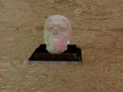 crystal skull Free low-poly 3D model