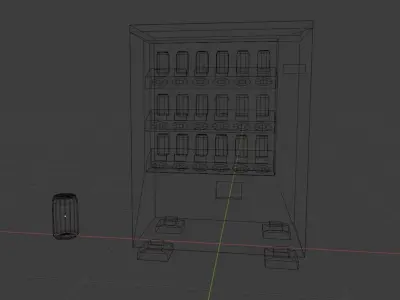 Vending Machine 01 Low-poly 3D model
