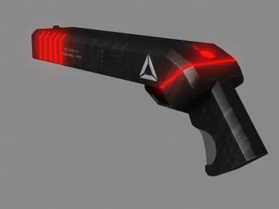 Sci-fi Shotgun Weapon 3d Model Low-poly 3D model