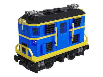 Train Mini Diesel-Electric Extinguisher Class C 3D model