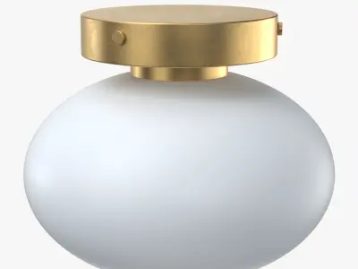 Mushroom Surface Mount in common with PBR 3D model