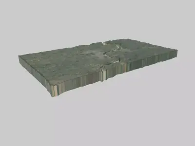 Varanasi City Low-poly 3D model