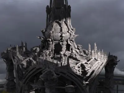 Scull Knight Bone City 3D model