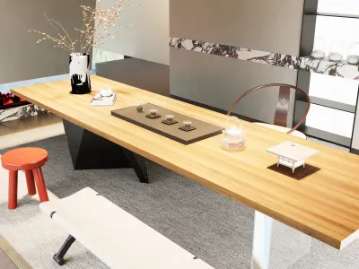 Office Space Interior 3D model