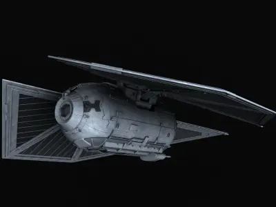 TIE sk x1 Striker  - Star Wars 3D model