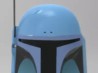  Mandalorian Death Watch helmet STL file for 3d print 3D print model