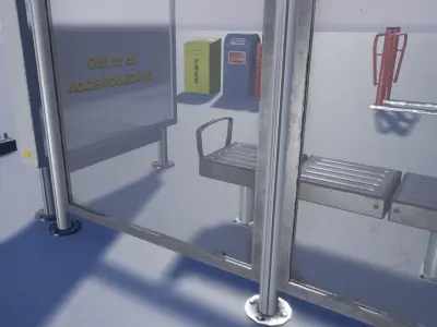 Street Prop Collection Low-poly 3D model