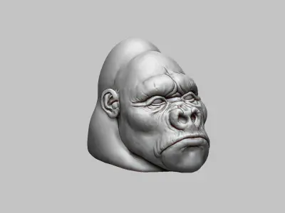 gorilla headphone stand Headset Stand Perfect Gamer Gift  3D print model