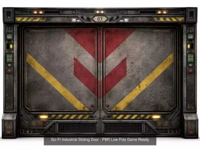 Doors - Structural Elements Pack - 5 prop - PBR Game Ready