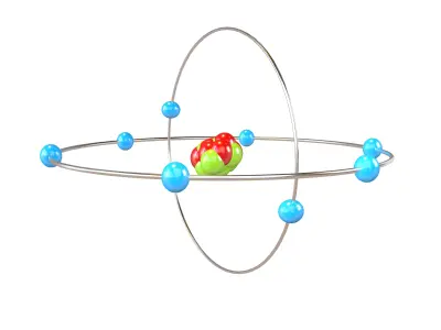 Oxygen Chemical Element v2 002 Low-poly 3D model