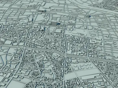 Daegu City South Korea 3D print model