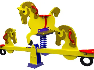 Children swing Horse 3D model