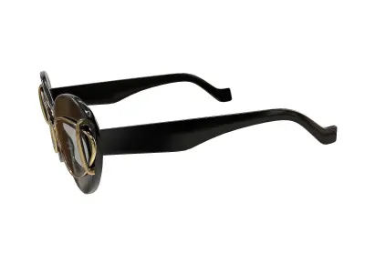 Loewe Cateye Double Frame Sunglasses Low-poly 3D model