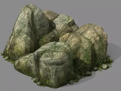 Explore the mountains - Rocks 015 3D model