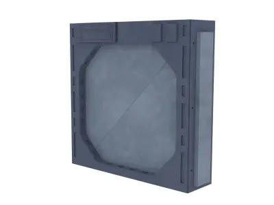 Death Star Blast Door small - 1-12 scale Blackseries  3D print model