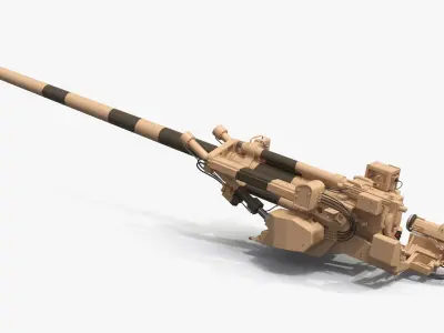  Military Artillery Gun Mount Desert 