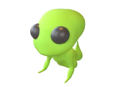 Alien Baby v1 001 Low-poly 3D model