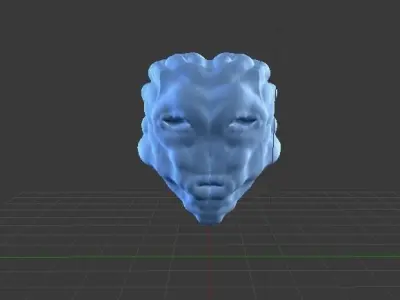 Alien head 3D model