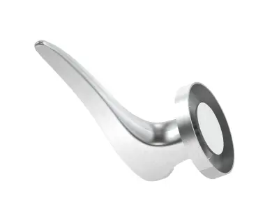 Consort Lunar Satin Stainless Steel Door Handle 3D model