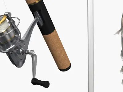  Cod Caught on Fishing Rod 