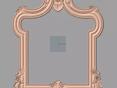 Photo frame 3D relief models STL Files used for CNC Router E995 3D model