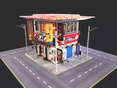 Japanese firm inspect Low-poly 3D model