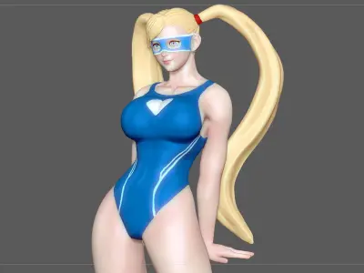 MIKA SWIMSUIT GIRL STREET FIGHTER GAME ANIME CHARACTER 3D print model