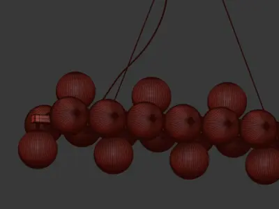 Dallas Maytoni Linear Pendant Opaque Glass 3D model