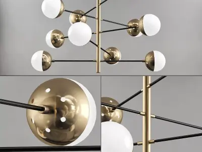 Chadelier Abstraction Balls 3D model