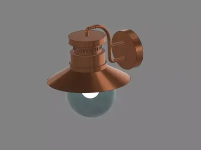Lampenschirm copper light 3D model