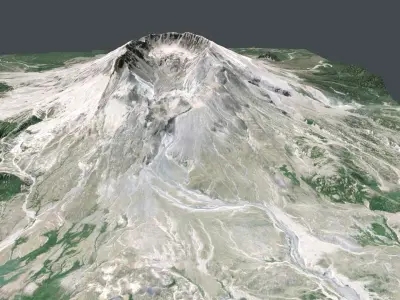 Mount Saint Helens USA 3D model