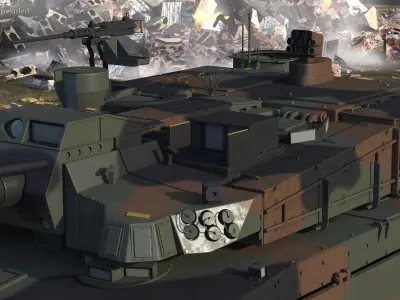  Korean K2 Tank Camouflage Color 